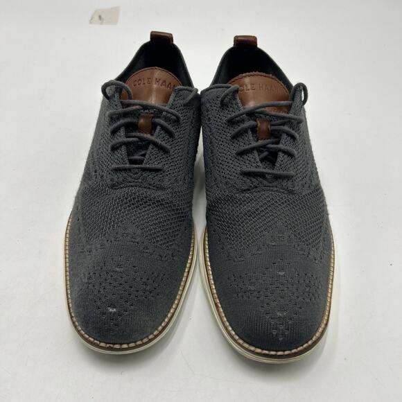 Cole Haan Original Grand Men’s 10.5 M Dress Casual Shoes GRAY Stitchlite Wingtip main image 7
